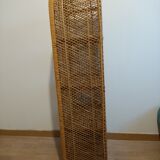 Round rattan shelf