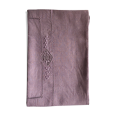 Old linen tablecloth tinted in lilac