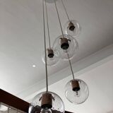 1960s 5-globe cascade chandelier by RAAK