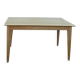 Dining room table with vintage compass legs 1950