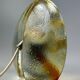60s 70s table lamp Murano glass brass color inclusions space age design