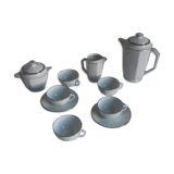 Lot: coffee service, limoges porcelain (10 pieces), art deco style