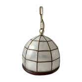 Suspension in mother-of-pearl and bamboo / wood 50s