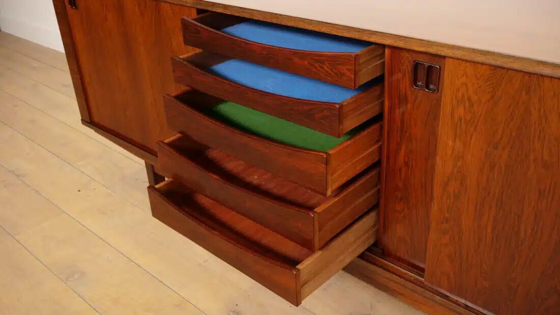 Vintage sideboard | Rosewood | 200 cm