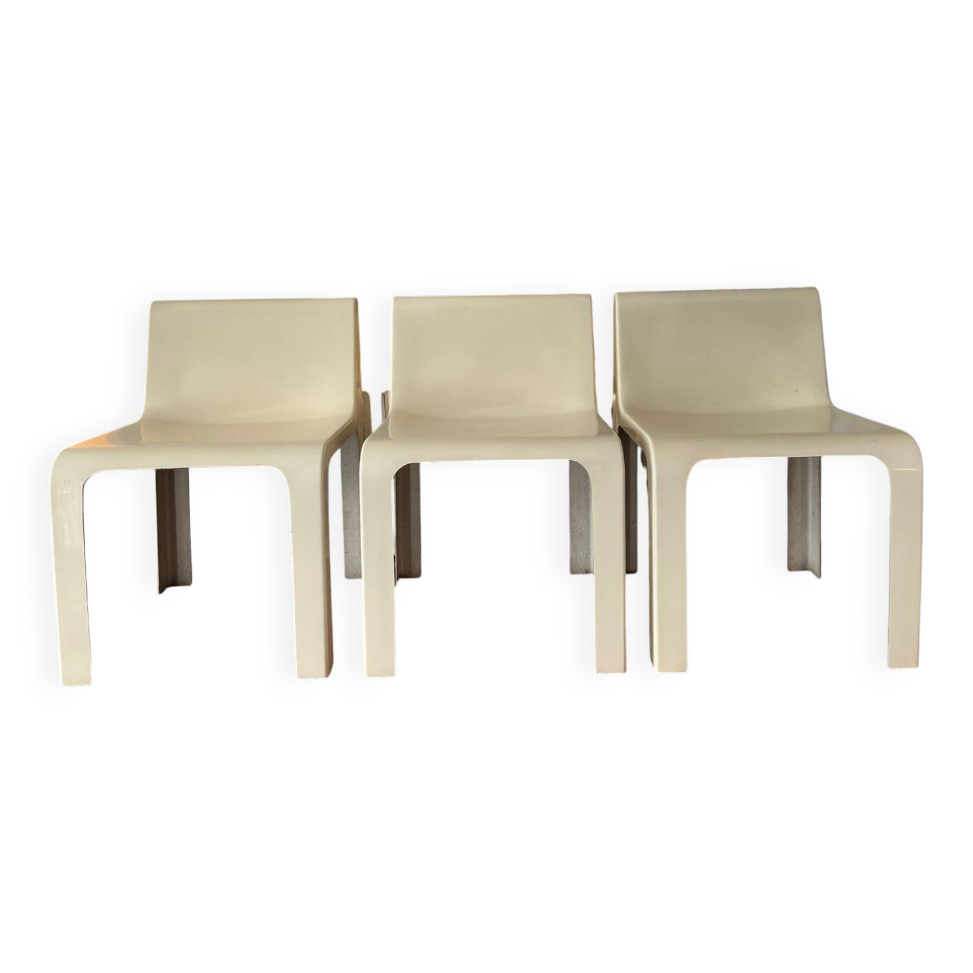 3 Chaises OZOO 600 de Marc Berthier pour Roche Bobois 1970