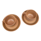 2 tasses et soucoupes sarreguemines grès