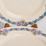 6 assiettes plates terre de fer