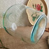 Demijohn in vintage transparent glass