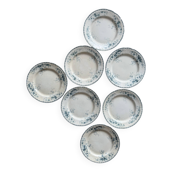 Lot 7 assiettes plates boulenger Choissy le roi