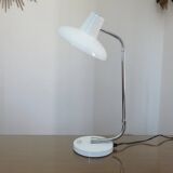 Lamp in white lacquered metal and chrome metal 60/70s