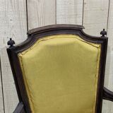 Fauteuil de style Louis XVI en hêtre fin XIXème