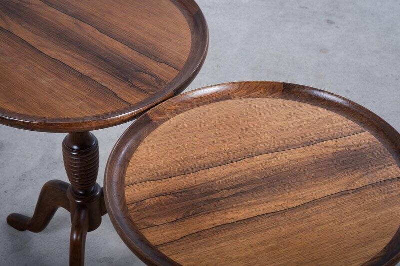 Mid-Century Rosewood Side Tables from Anton Kildeberg, 1960s, Set of 2
