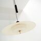 Rare, Height-Adjustable Black Metal Lamp from the 1950s