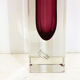 Large sommerso vase, Murano glass