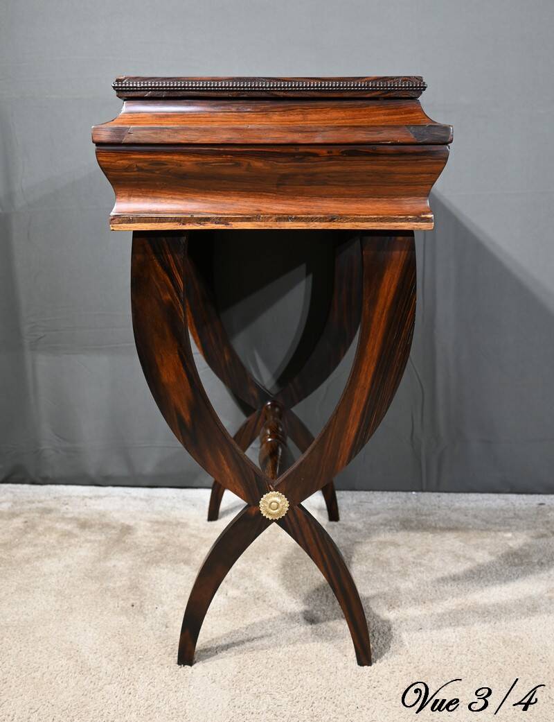 Rosewood work table, Napoleon III style, Maison Roll, Fg. St Antoin
