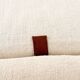 Fratelli Saporiti modular canapé in ecru boucle linen 1970