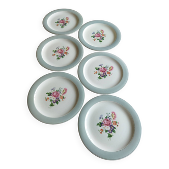 6 assiettes plates Salins Opaceline 702