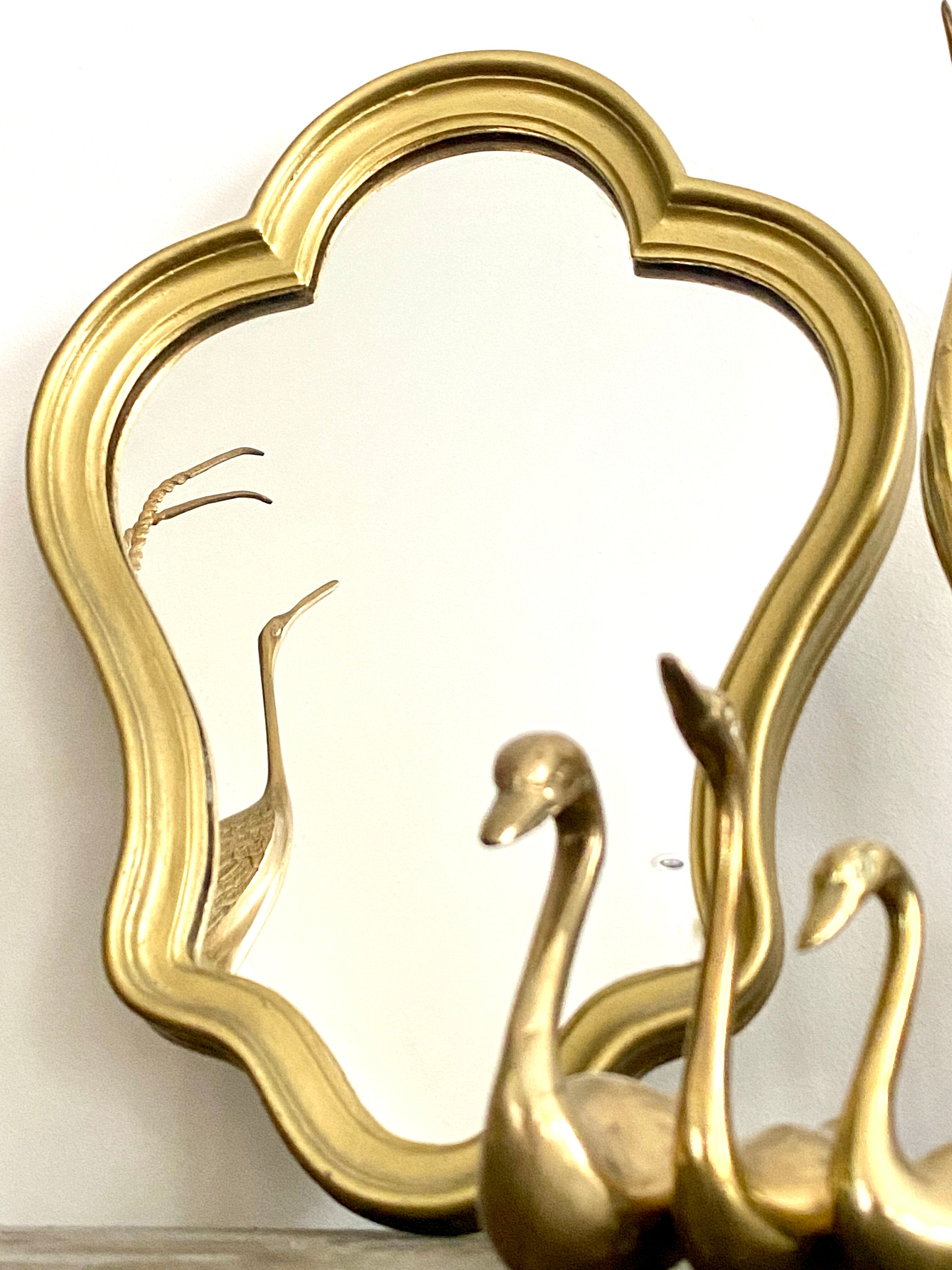 Miroir doré, 34x25 cm