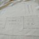 Old great days sheet & returns ecru linen canvas - (circa 1900) never used 228 x 290 cm