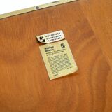 Beautiful Mid Century Modern brass side table with mosaic surface by Münche