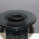 Art Deco Blue Vase Cleared with Acid