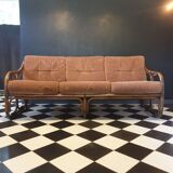3-seater bamboo sofa