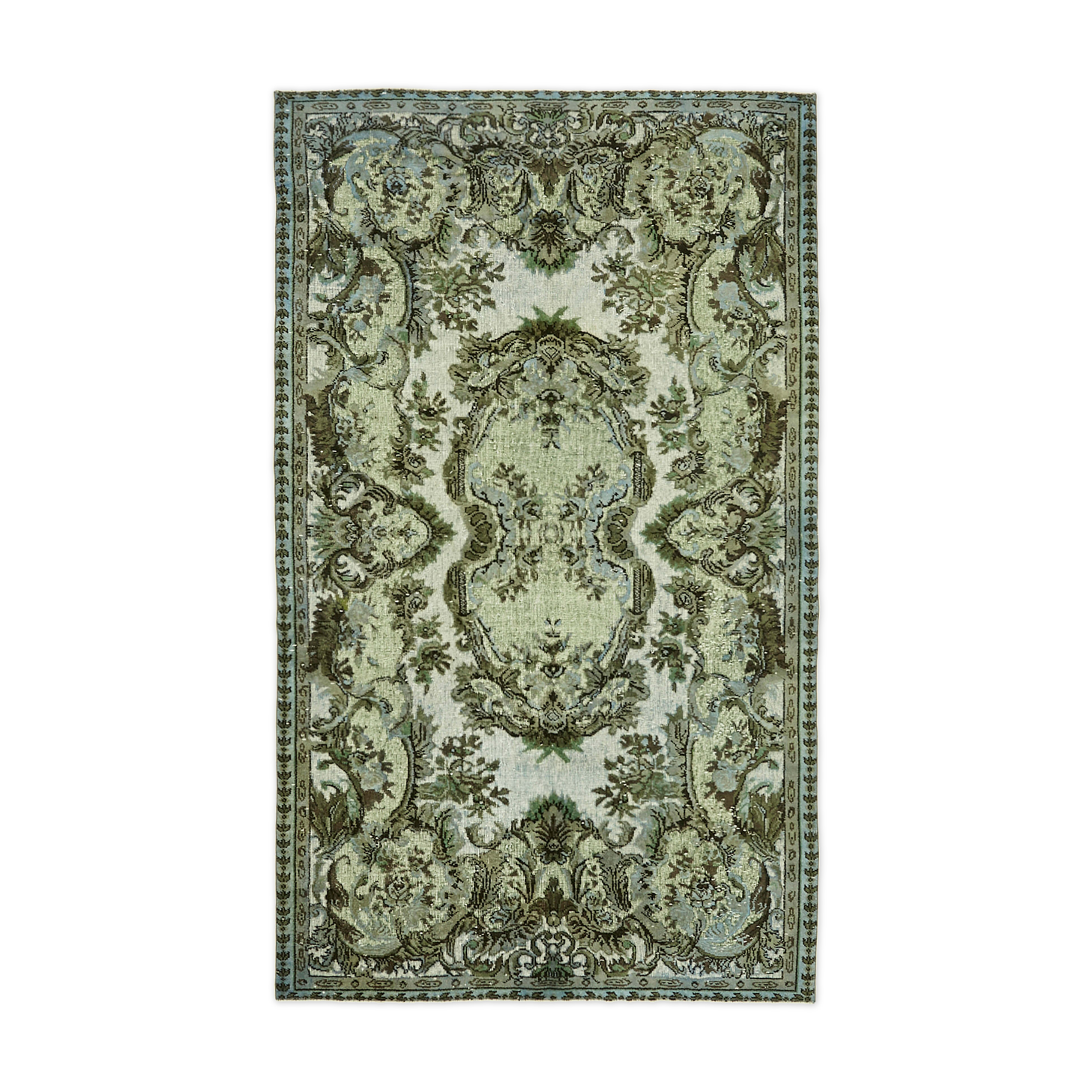 Hand-Knotted Vintage Turkish 1980s