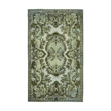 Hand-Knotted Vintage Turkish 1980s