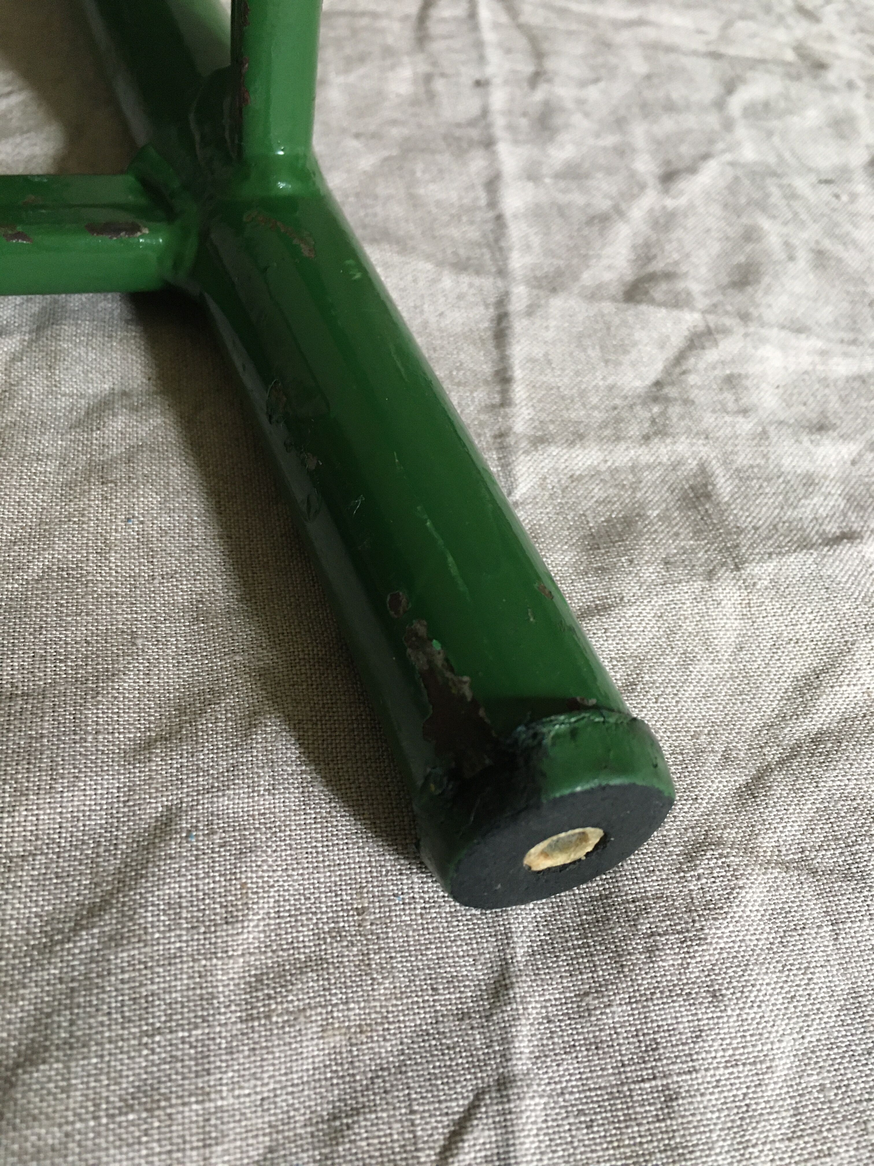 Green military stool