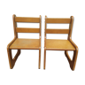 Set of 2 Wooden Scandinavian Chair for Children