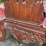 Small Anglo-Indian armchair in exotic wood