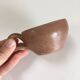 Set of 5 handcrafted ceramic mugs – terracotta