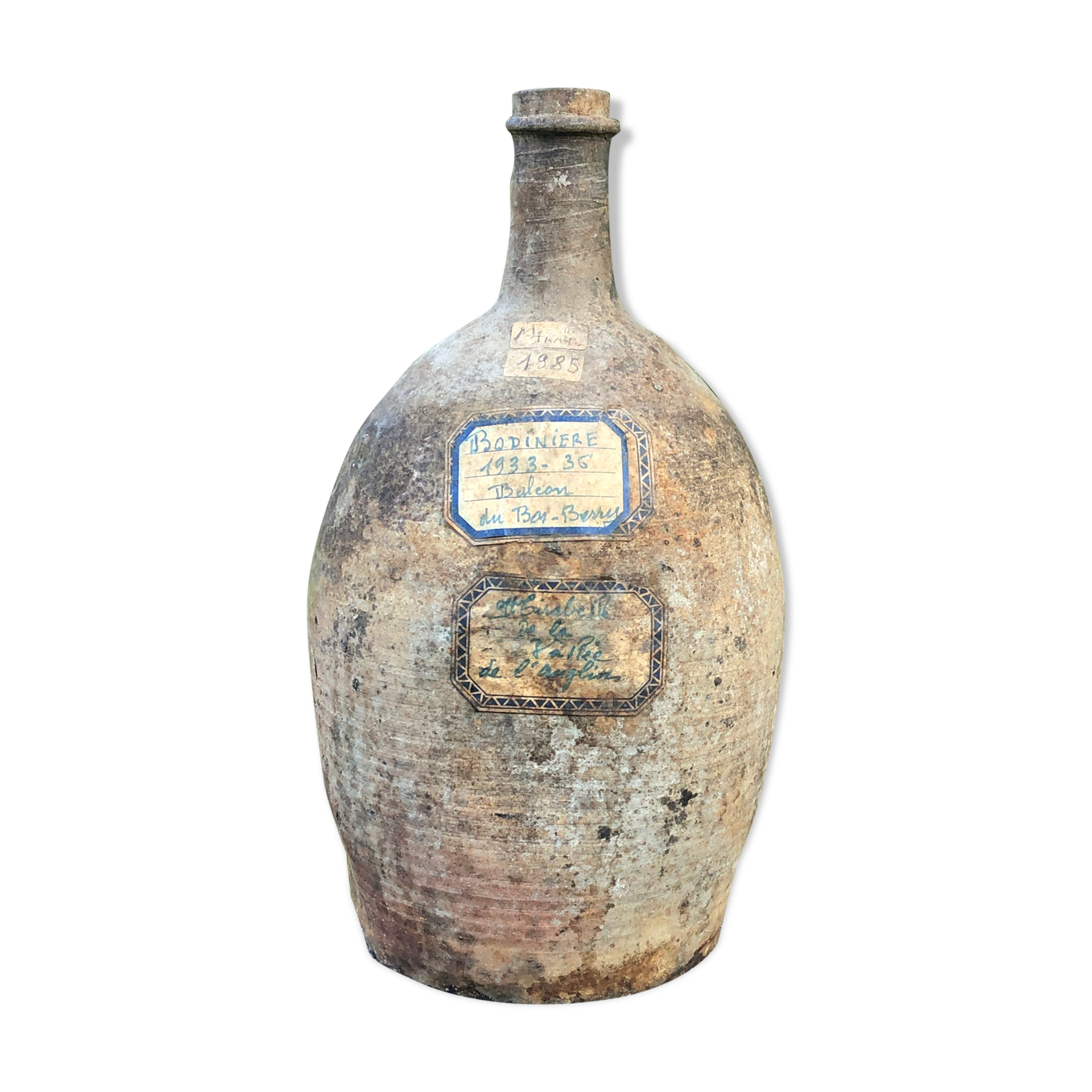 Old terracotta bottle