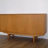 Minimalist Scandinavian sideboard in oak 1960