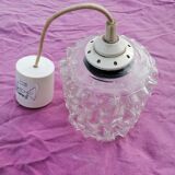 Vintage bubble glass pendant lamp