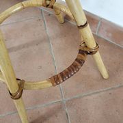 Rattan plant stand