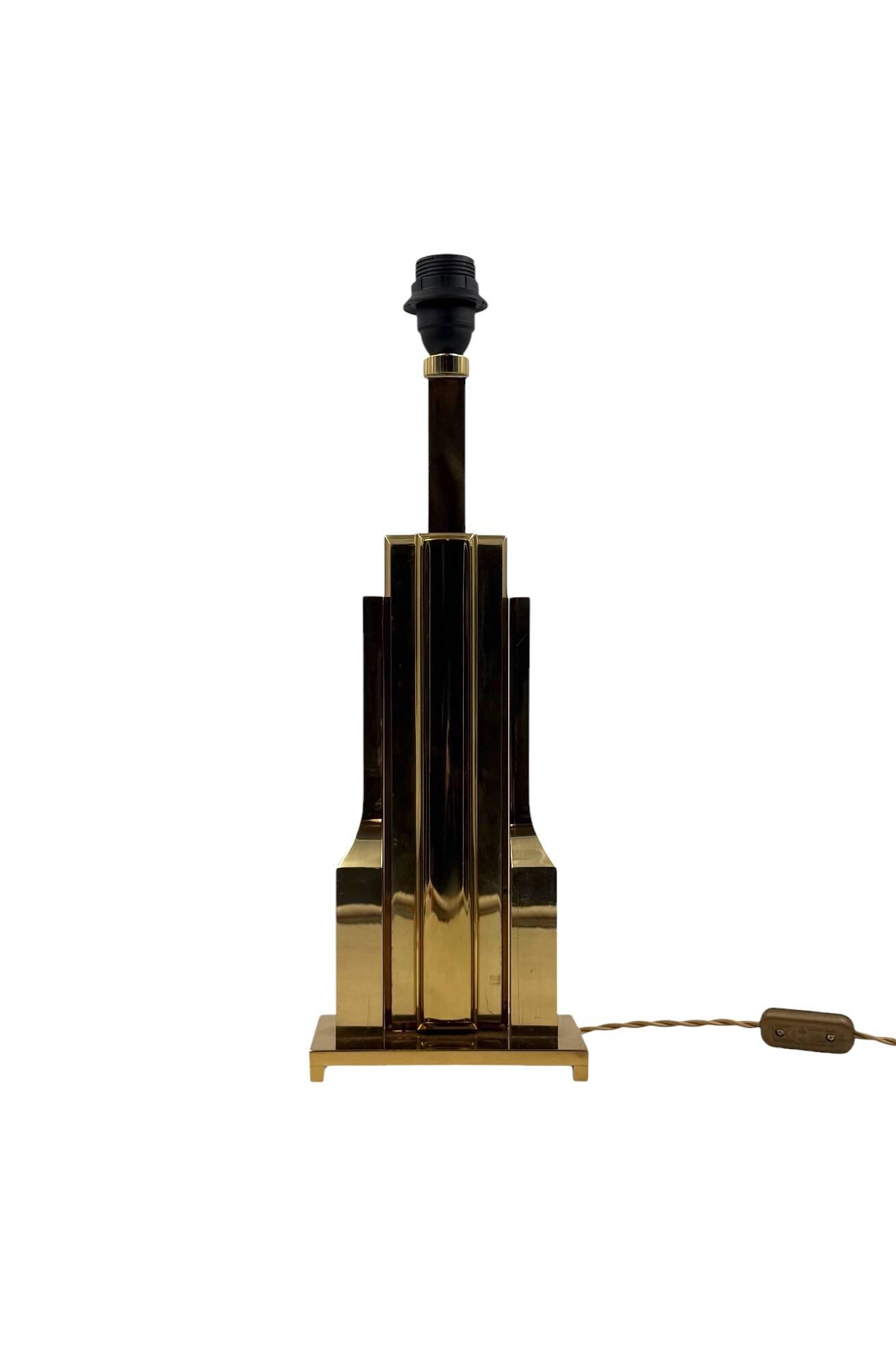 Luciano Frigerio, Hollywood Regency mod. Tartaro table lamp base, Italy 197