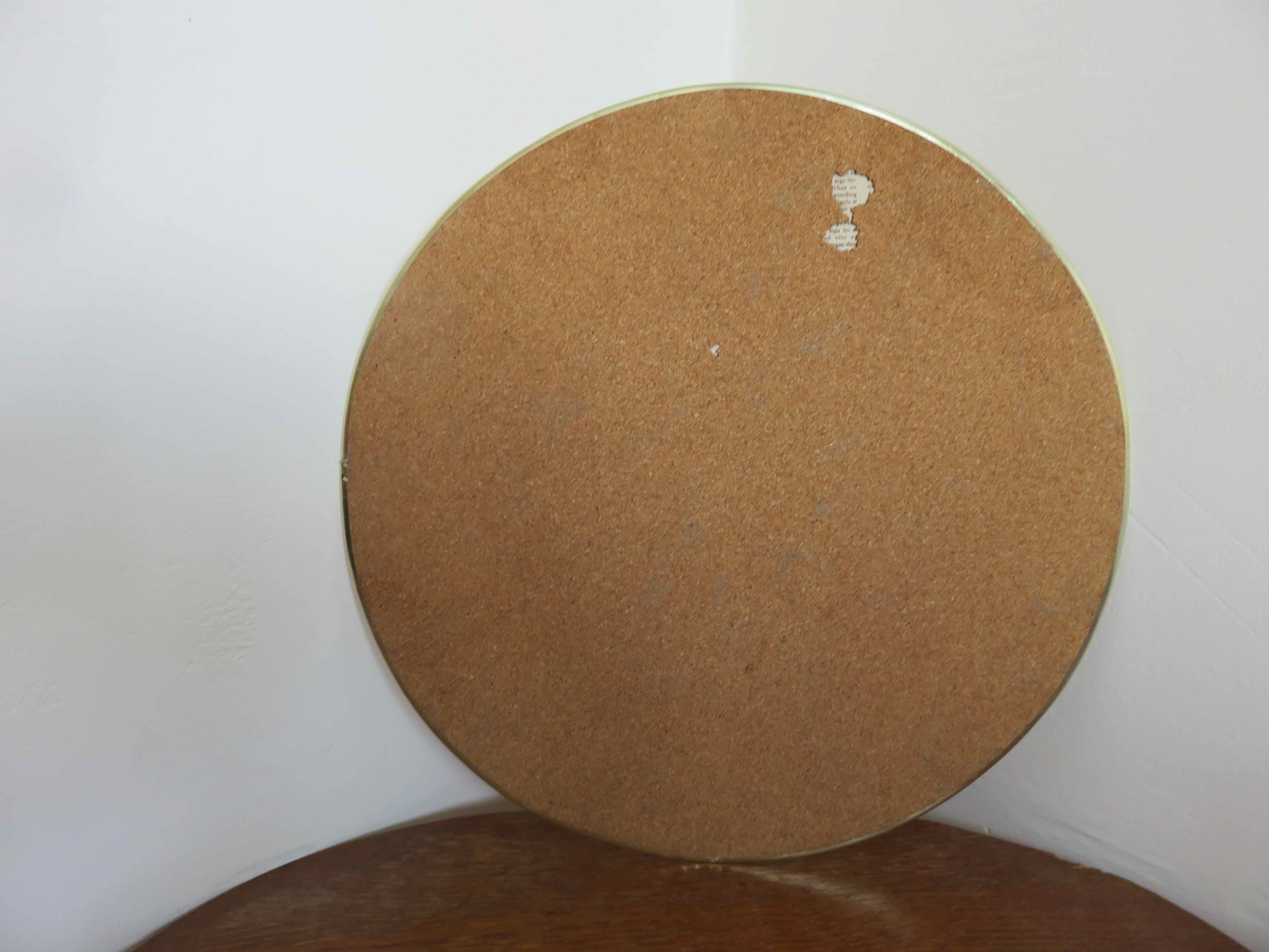 Set of 5 under-plates in mother-of-pearl and brass 70s