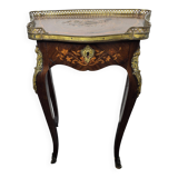 Louis XV style bedside table in marquetry