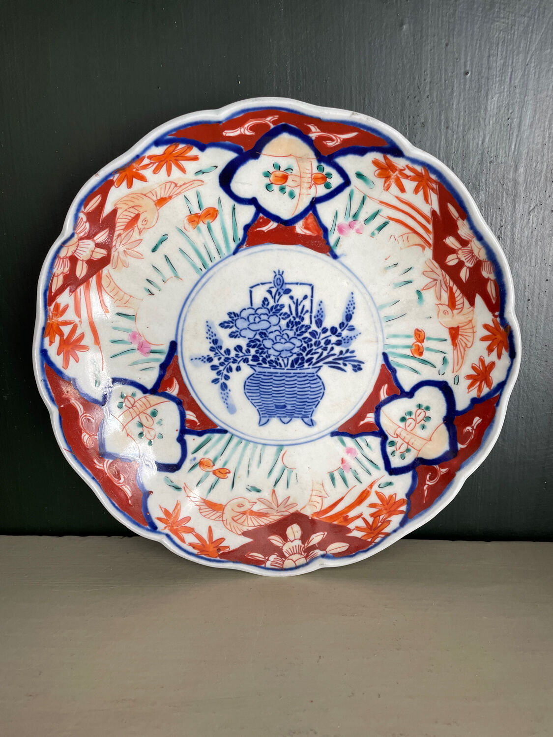Porcelain plate Imari nineteenth century