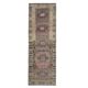 Vintage Turkish Oushak Handmade Wool Cotton Purple Runner Rug 80x260