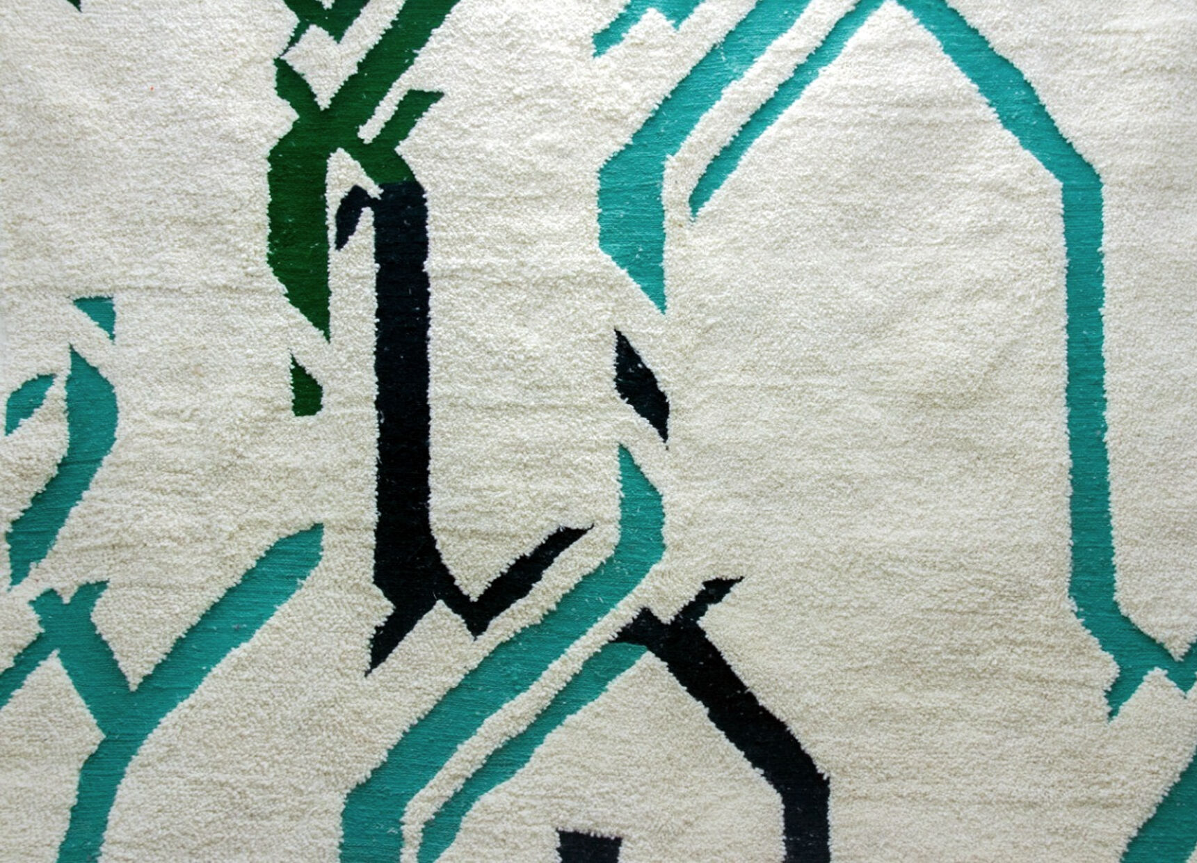 AIRLINES, Moroccan carpet beni ouarain wool, Moroccan handmade, signed designer khalil minka