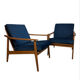 Pair of Scandinavian style armchairs