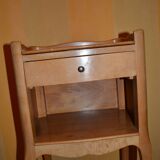 Louis VX style bedside table in light wood