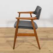 Mid century Teak Dining Chairs Model GM11 by Svend Åge Eriksen for Glostrup, 1950s, Set of 6