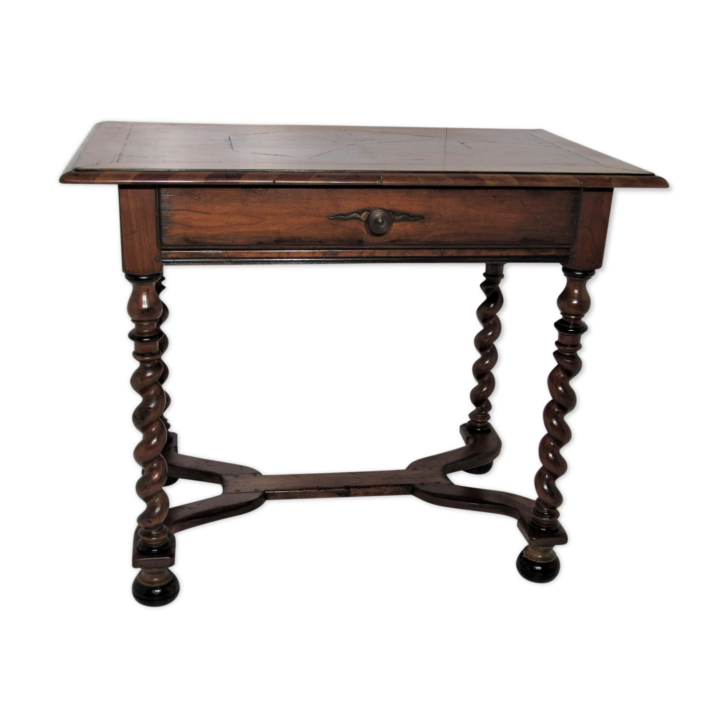 Marked writing table with 1 drawer