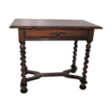Marked writing table with 1 drawer