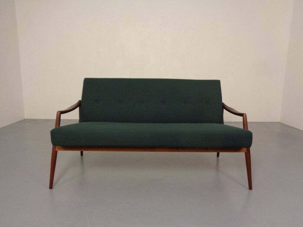Organic Teak Sofa by Hartmut Lohmeyer for Wilkhahn, 1960s