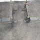 Paire de chenets zoomorphes, couple de teckels