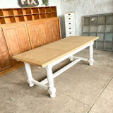 Old white farmhouse table
